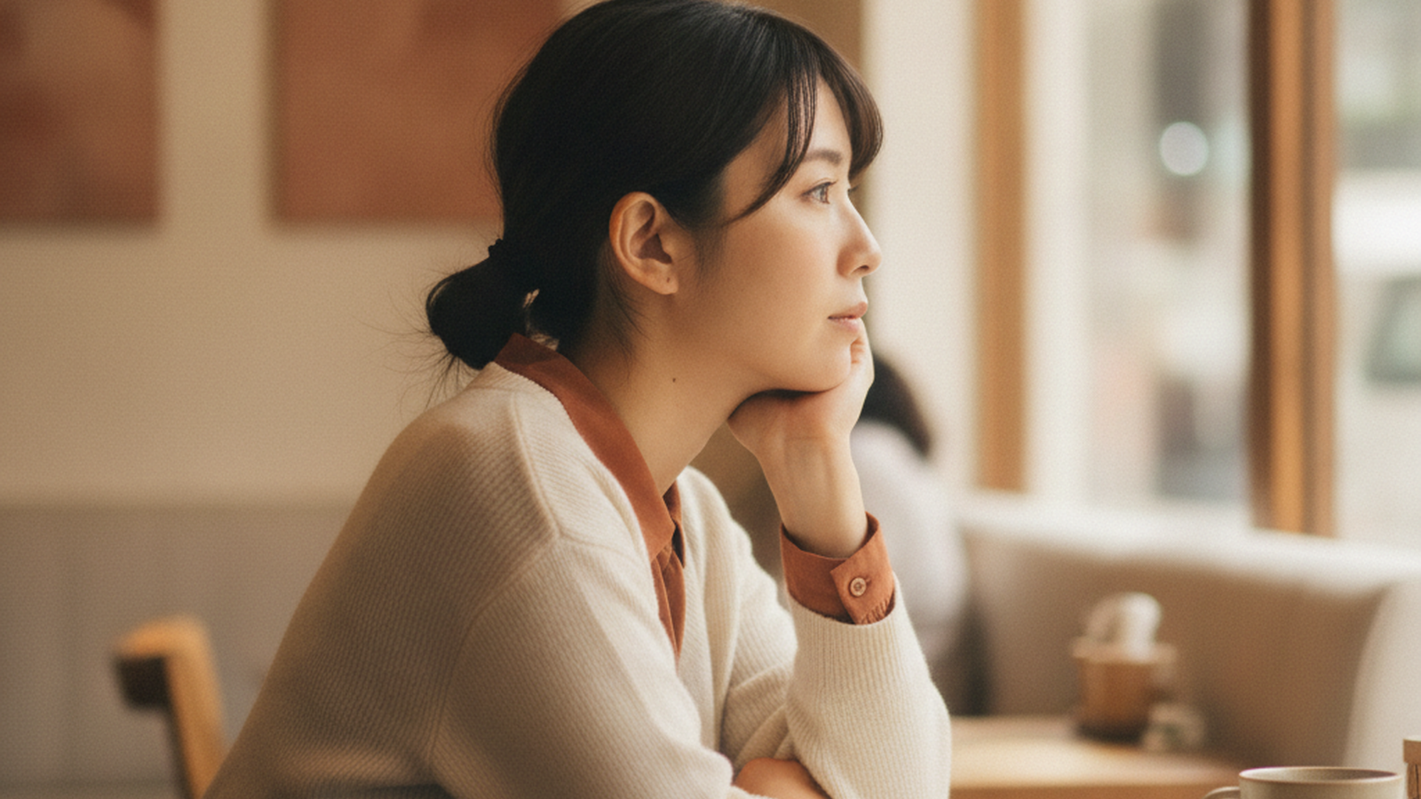 結婚相手について考える看護師のシーン